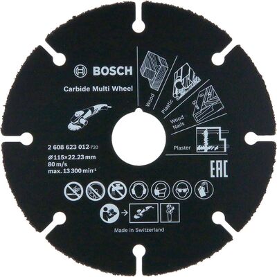 Bosch Carbide Multi Wheel 115 mm (Çok Amaçlı Kesici) - 1