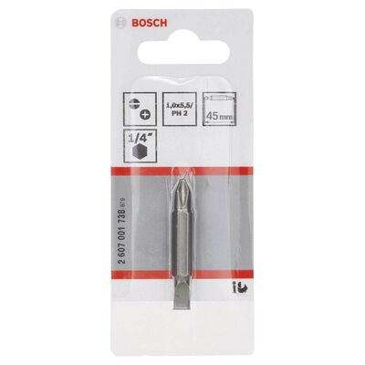 Bosch Çift Taraflı Vidalama ucu PH2xS1,0x5,5*45 mm 1li - 2