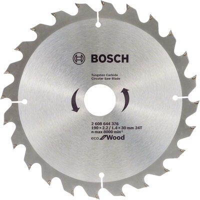 Bosch Ekonomik Seri 190*30 mm 24 Diş 10lu Daire Testere Bıçağı - 1