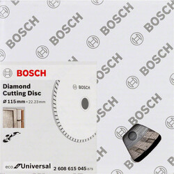 Bosch Ekonomik Seri 9+1 Genel Yapı Malzemeleri İçin Elmas Kesme Diski 115 mm Turbo - 2