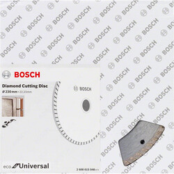 Bosch Ekonomik Seri 9+1 Genel Yapı Malzemeleri İçin Elmas Kesme Diski 230 mm Turbo - 2