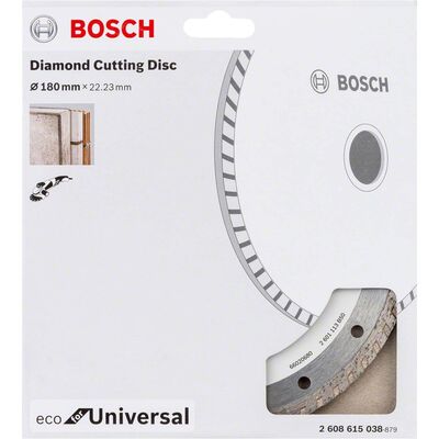 Bosch Ekonomik Seri Genel Yapı Malzemeleri İçin Elmas Kesme Diski 180 mm Turbo - 2