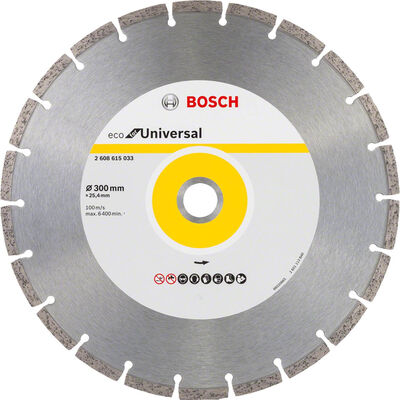 Bosch Ekonomik Seri Genel Yapı Malzemeleri İçin Elmas Kesme Diski 300 mm - 1