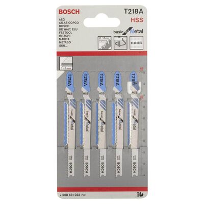 Bosch Ekonomik Seri Metal İçin T 218 A Dekupaj Testeresi Bıçağı - 5Li Paket - 2