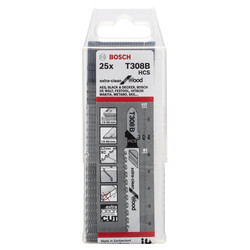 Bosch Ekstra Temiz Kesim Serisi Ahşap İçin T 308 B Dekupaj Testeresi Bıçağı - 25Li Paket - 2