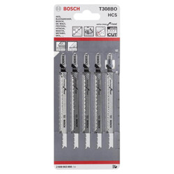 Bosch Ekstra Temiz Kesim Serisi Ahşap İçin T 308 BO Dekupaj Testeresi Bıçağı - 5Li Paket - 2