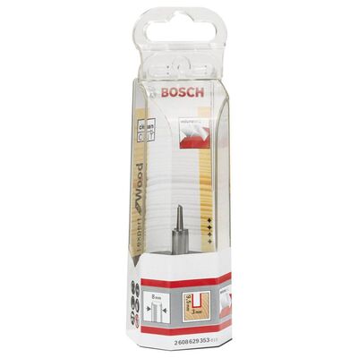 Bosch Expert Serisi Ahşap İçin Çift Bıçaklı, Tam Sert Metal Kanal Freze Ucu 8*3*50,7 mm - 2
