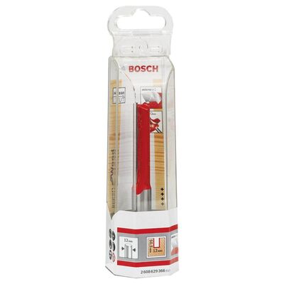 Bosch Expert Serisi Ahşap İçin Çift Oluklu, Sert Metal Düz Freze Ucu 12*12*98 mm - 2