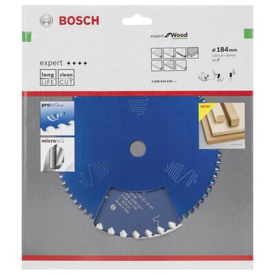 Bosch Expert Serisi Ahşap için Daire Testere Bıçağı 184*16 mm 40 Diş - 2