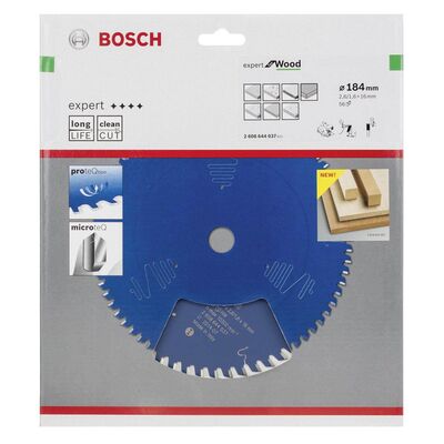 Bosch Expert Serisi Ahşap için Daire Testere Bıçağı 184*16 mm 56 Diş - 2