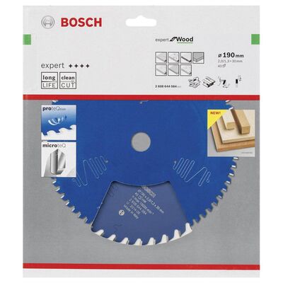 Bosch Expert Serisi Ahşap için Daire Testere Bıçağı 190*30 mm 40 Diş - 2