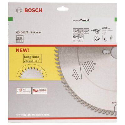 Bosch Expert Serisi Ahşap için Daire Testere Bıçağı 250*30 mm 22 Diş - 2