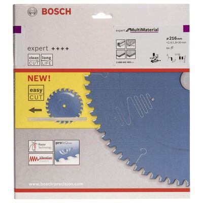 Bosch Expert Serisi Çoklu Malzeme için Daire Testere Bıçağı 216*30 mm 64 Diş - 2