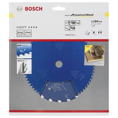 Bosch Expert Serisi İnşaat Ahşabı için Daire Testere Bıçağı 184*16 mm 24 Diş - 2