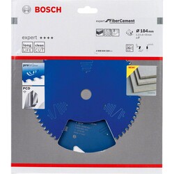 Bosch Expert Serisi Lifli Çimento ve Alçıpan için Daire Testere Bıçağı 184*30 4 Diş - 2