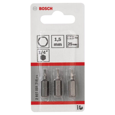 Bosch Extra Hard Serisi HEX1.5*25 mm 3lü - 2