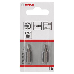 Bosch Extra Hard Serisi Security-Torx® Vidalama Ucu T20H*25 mm 2li - 2