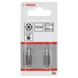 Bosch Extra Hard Serisi Security-Torx® Vidalama Ucu T27H*25 mm 2li - 2