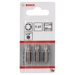 Bosch Extra Hard Serisi Vidalama Ucu T27*25 mm 3lü - 2