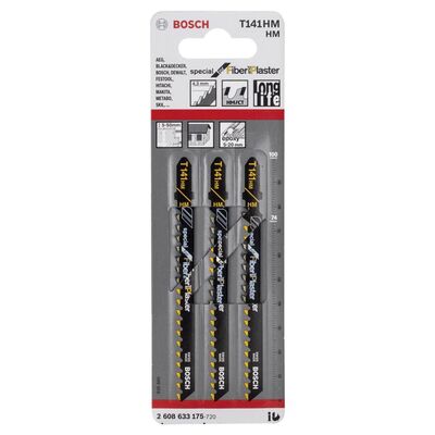 Bosch Fiber Ve Çimentolu Malzeme İçin T 141 HM Dekupaj Testeresi Bıçağı - 3Lü Paket - 2