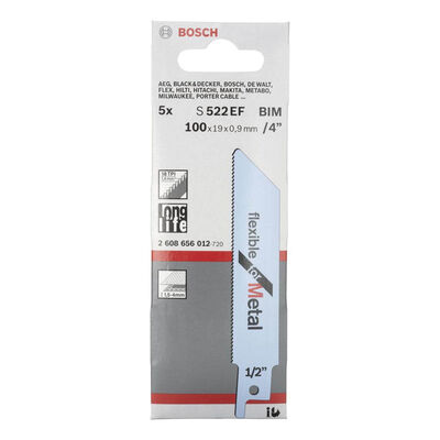 Bosch Flexible Serisi Metal için Panter Testere Bıçağı S 522 EF - 5li - 2