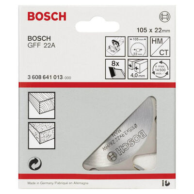 Bosch GFF 22 A İçin Kesici Bıçak 105*4 mm 8 Diş - 2