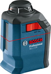 Bosch GLL 2-20 Professional Çapraz Çizgi Lazeri-0.601.063.J00 - 1
