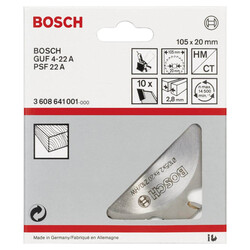 Bosch GUF 4-22 A İçin Kesici Bıçak 20*2,8 mm 10 Diş - 2