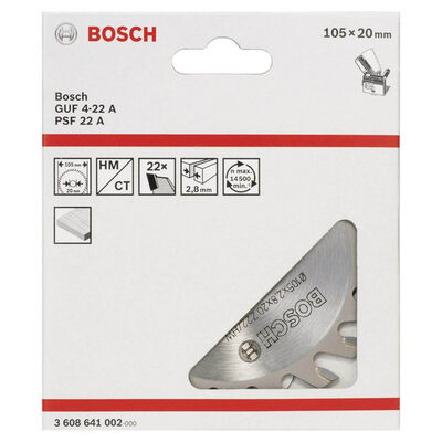 Bosch GUF 4-22 A İçin Kesici Bıçak 20*2,8 mm 22 Diş - 2