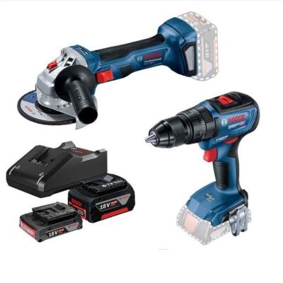 Bosch GWS 180-LI+GSB 18V-50 Profesyonel Set(2,0Ah+4,0Ah) - 0615990M8S - 1