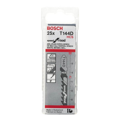 Bosch Hızlı Kesim Serisi Ahşap İçin T 144 D Dekupaj Testeresi Bıçağı - 25Li Paket - 2