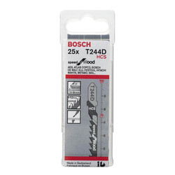 Bosch Hızlı Kesim Serisi Ahşap İçin T 244 D Dekupaj Testeresi Bıçağı - 25Li Paket - 2