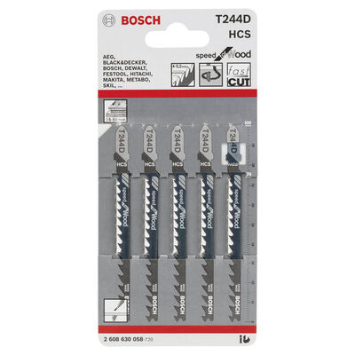 Bosch Hızlı Kesim Serisi Ahşap İçin T 244 D Dekupaj Testeresi Bıçağı - 5Li Paket - 2