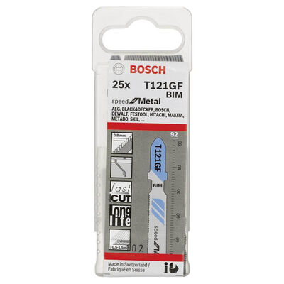 Bosch Hızlı Kesim Serisi Metal İçin T 121 GF Dekupaj Testeresi Bıçağı - 25Li Paket - 2