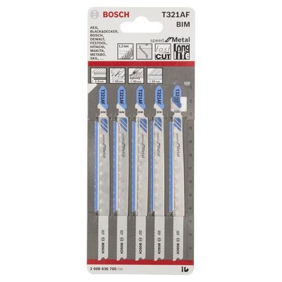 Bosch Hızlı Kesim Serisi Metal İçin T 321 AF Dekupaj Testeresi Bıçağı - 5Li Paket - 2