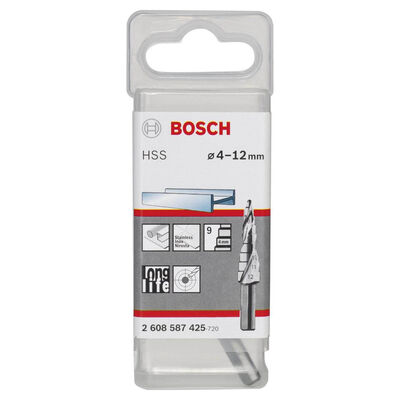 Bosch HSS 9 Kademeli Matkap Ucu 4-12 mm - 2