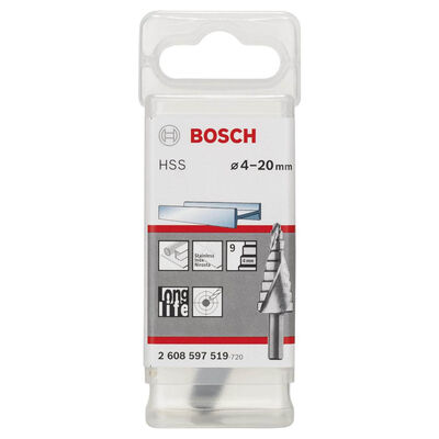 Bosch HSS 9 Kademeli Matkap Ucu 4-20 mm - 2
