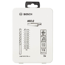 Bosch HSS-G Metal Matkap Ucu Seti 19 Parça - 2
