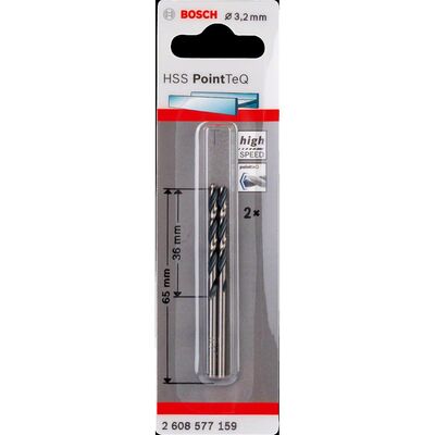 Bosch HSS-PointeQ Metal Matkap Ucu 3,2 mm 2li - 2