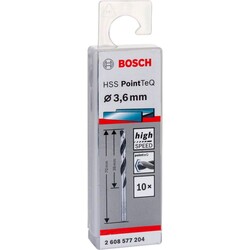 Bosch HSS-PointeQ Metal Matkap Ucu 3,6 mm 10lu - 2
