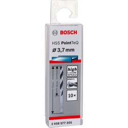 Bosch HSS-PointeQ Metal Matkap Ucu 3,7 mm 10lu - 2