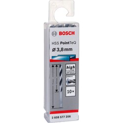 Bosch HSS-PointeQ Metal Matkap Ucu 3,8 mm 10lu - 2