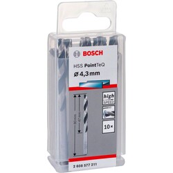 Bosch HSS-PointeQ Metal Matkap Ucu 4,3 mm 10lu - 2