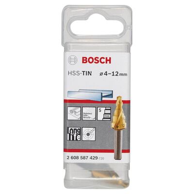 Bosch HSS-TiN 5 Kademeli Matkap Ucu 4-12 mm - 2