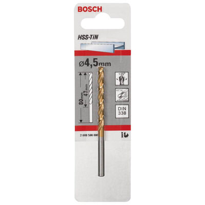 Bosch HSS-TiN Metal Matkap Ucu 4,5*80 mm - 2