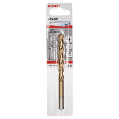 Bosch HSS-TiN Metal Matkap Ucu 8*117 mm - 2