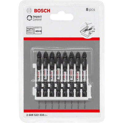 Bosch Impact Control Serisi Çift Taraflı Vidalama Ucu 8li PH2/PZ2 *65mm - 2