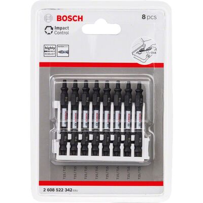 Bosch Impact Control Serisi Çift Taraflı Vidalama Ucu 8li T15 *65mm - 2