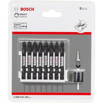 Bosch Impact Control Serisi Çift Taraflı Vidalama Ucu 9lu Set *65mm - 2