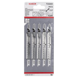 Bosch Kademeli Artan Dişli Serisi Ahşap İçin T 234 X Dekupaj Testeresi Bıçağı - 5Li Paket - 2